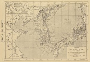 韓国の地図